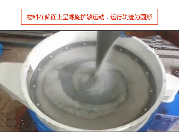 圆形振动筛运行轨迹为圆形