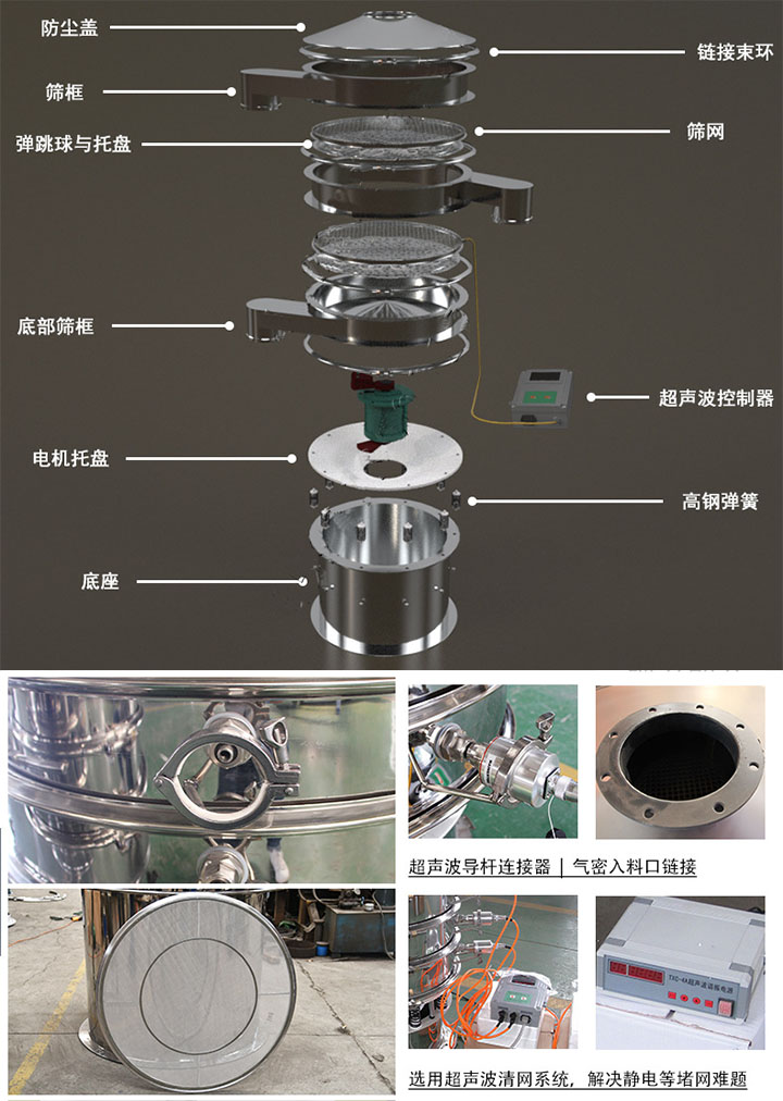 超声波旋振筛细节图