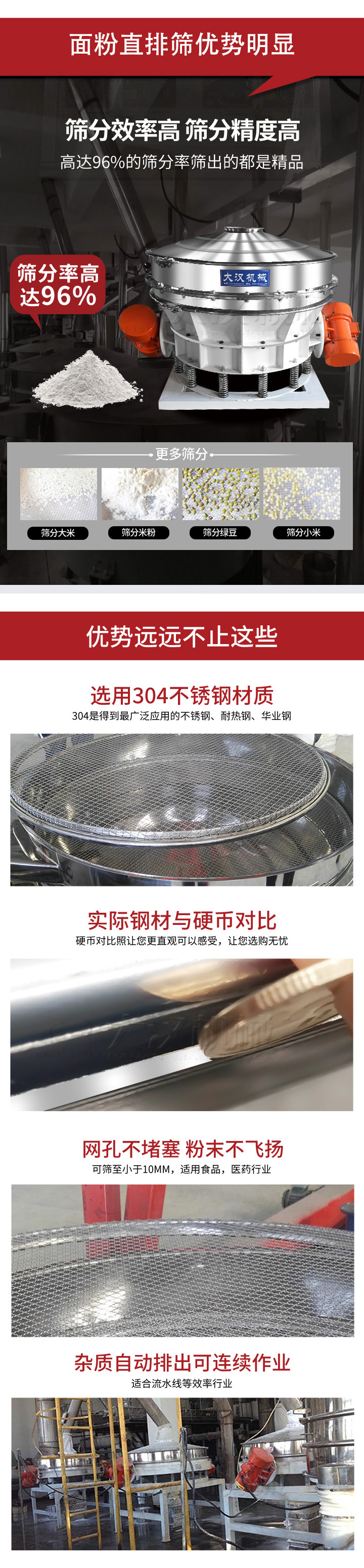 面粉直排筛产品