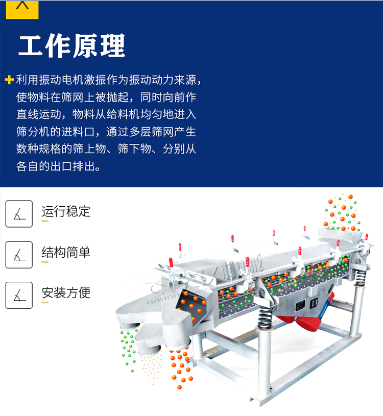石英砂振动筛工作原理