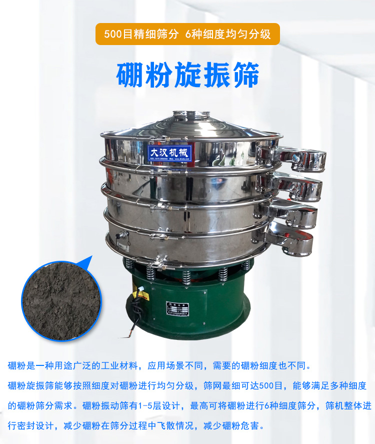 硼粉旋振筛介绍