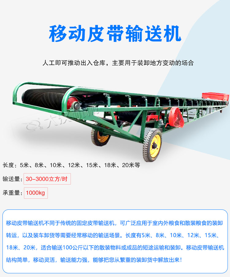 移动皮带输送机介绍