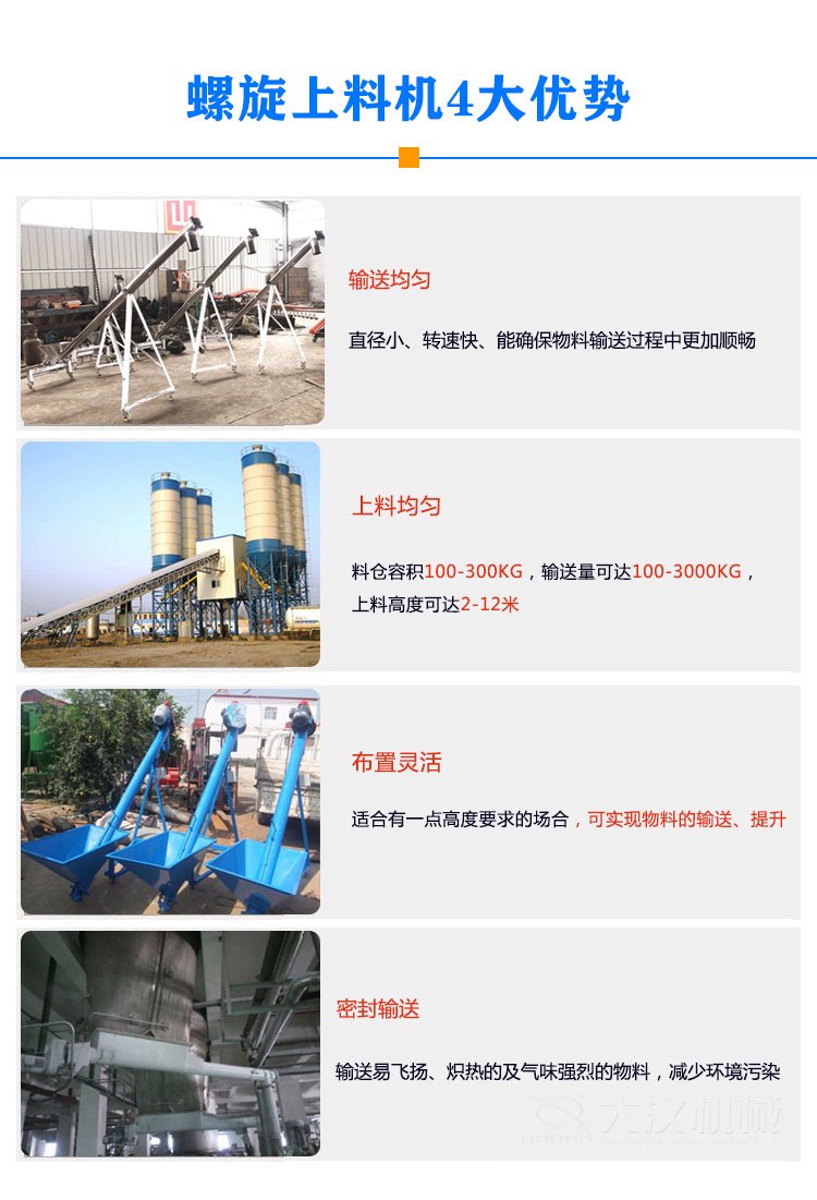 螺旋给料机优势