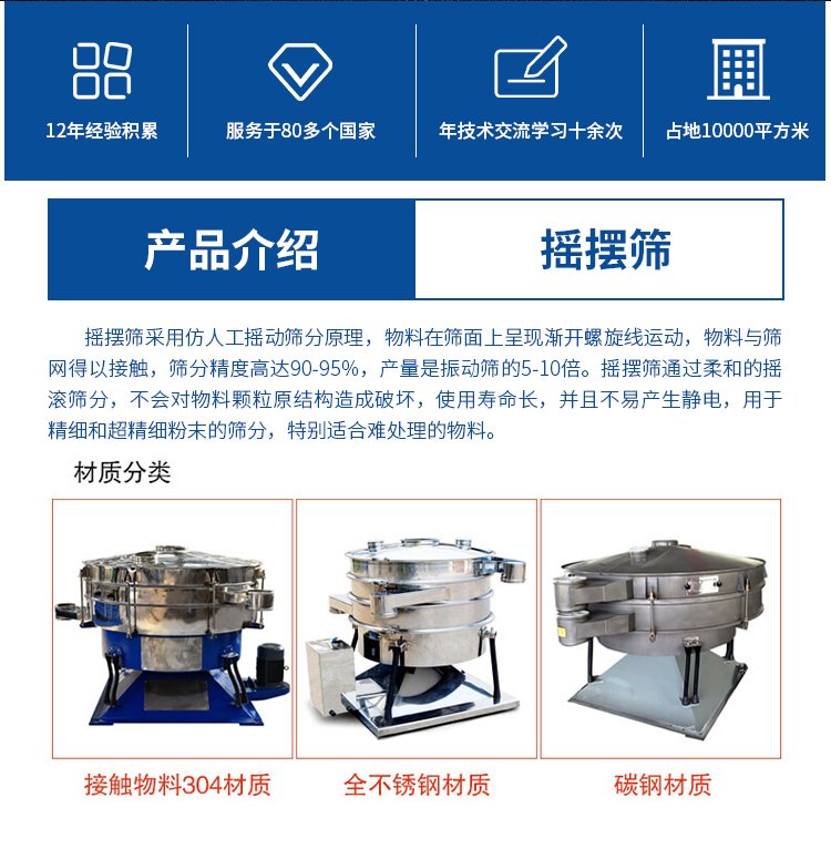 圆形摇摆筛介绍